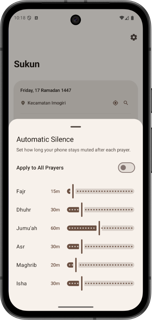 Sukun Durations Sheet
